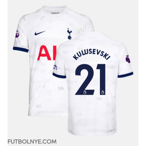 Camiseta Tottenham Hotspur Dejan Kulusevski #21 Primera Equipación 2023-24 manga corta